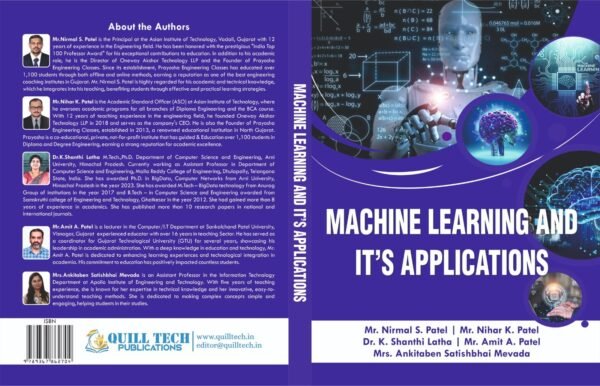 Machine Learning and it's Applications